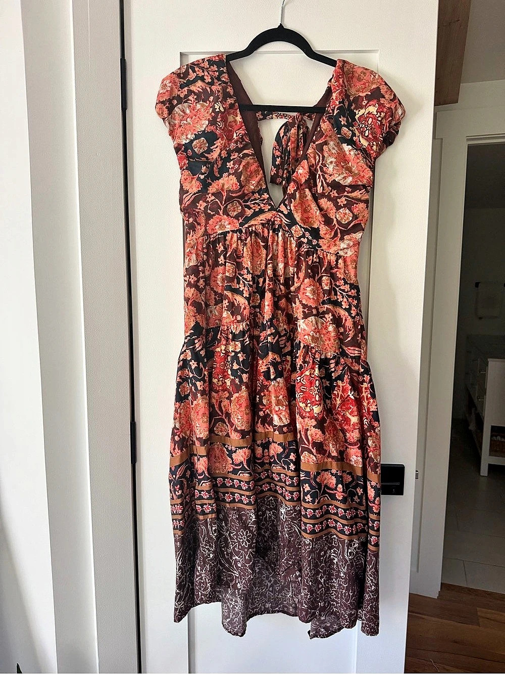 Anthropologie Floral Midi Dress - Size 4
